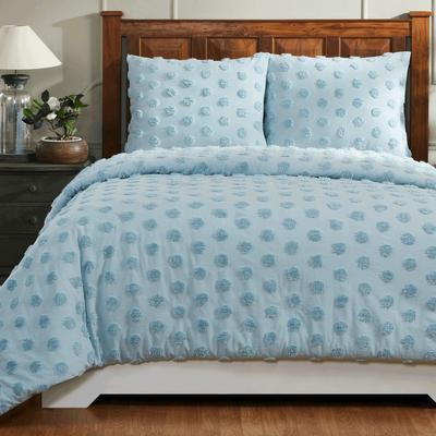 Athenia Comforter Set Collection by Better Trends in Blue (Size FL/QUE)