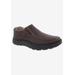 Men's BEXLEY II Slip-On Shoes by Drew in Brown Tumbled Leather (Size 11 1/2 EE)