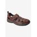 Men's DUBLIN Sandals by Drew in Brandy Leather (Size 10 1/2 D)