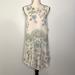 Free People Dresses | Free People Printed Dobby Dot Flounce Hem Tank Dress Nwt | Color: Green/White | Size: S