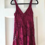 Free People Dresses | Free People Red Lace Party Dress | Color: Red | Size: 0
