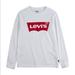 Levi's Shirts & Tops | Levi’s Boys Long Sleeves Logo T-Shirt | Color: White | Size: Xlb