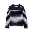 Petit Bateau 5570301 Boys' Jumper, Smoking/Marshmallow, 6 Years