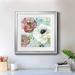 Red Barrel Studio® Asbury Garden Bloom IV - Picture Frame Painting Print on Paper in Green/Red/White | 22.5 H x 22.5 W x 1.5 D in | Wayfair