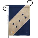 Breeze Decor Honduras of the World Nationality Impressions Decorative Vertical 2-Sided 1'5 x 1 ft. Garden Flag in Blue/White | Wayfair