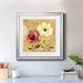 Red Barrel Studio® French Country Garden I - Picture Frame Painting Print on Paper in Red/White/Yellow | 30.5 H x 30.5 W x 1.5 D in | Wayfair