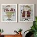 The Holiday Aisle® Jingle Santa - 2 Piece Print Set Canvas, Solid Wood in Brown/Gray/Green | 17 H x 20 W in | Wayfair