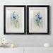 August Grove® Cottage Wildflowers I - 2 Piece Painting Print Set Paper, Solid Wood in Blue/Green/Indigo | 40 H x 72 W in | Wayfair