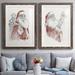 The Holiday Aisle® Ready for Christmas - 2 Piece Painting Print Set Paper in Gray/Green/Red | 31 H x 44 W in | Wayfair