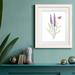 August Grove® Wildflower Botanical I - Picture Frame Painting Print on Paper in Green/Indigo | 20 H x 17 W in | Wayfair