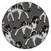 Gray 60 x 0.125 in Area Rug - Kaleen Forever Fauna Handmade Tufted Charcoal Area Rug Polyester | 60 W x 0.125 D in | Wayfair HFA02-38-55 RD