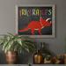 Isabelle & Max™ Triceratops - Painting Print on Canvas Canvas, Solid Wood in Black/Red | 20 H x 17 W x 1.5 D in | Wayfair