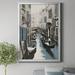 Winston Porter Venice II by J Paul - Picture Frame Painting Print on Canvas Canvas, Solid Wood in Blue/Gray | 24.5 H x 18.5 W x 1.5 D in | Wayfair