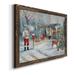 The Holiday Aisle® Santa's Hideaway-Premium Framed Canvas - Ready To Hang Canvas, Solid Wood in Gray/Red/White | 24 H x 18 W x 1.5 D in | Wayfair
