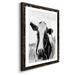 Gracie Oaks On the Pasture - Picture Frame Photograph Print on Paper Metal in Black/Gray/White | 32 H x 23 W in | Wayfair