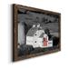 Gracie Oaks American Farmhouse - Graphic Art Print on Canvas Canvas, Solid Wood in Black/Red/White | 37.5 H x 27.5 W x 1.5 D in | Wayfair