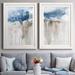 Mercury Row® Windy Cliff I - 2 Piece Painting Print Set Paper, Solid Wood in Blue/Gray/White | 37.5 H x 55 W x 1.5 D in | Wayfair