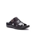 Wide Width Women's Gertie Sandals by Propet in Black (Size 6 1/2 W)