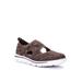 Wide Width Women's Travelactiv Avid Sneakers by Propet in Brown Beige (Size 8 1/2 W)