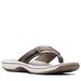 Clarks BREEZE SEA - Womens 5 Pewter Sandal Medium