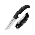 Cold Steel Voyager Large Folding Knife Tanto 4in Blade Plain Edge AUS10A Steel Blade Black Grive-Ex Handle CS-29AT