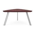 Lesro Willow Lounge Reception Conversational Table Steel Legs High Pressure Laminate Top Wood/Metal in Gray/Black/Brown | Wayfair WL0536.SSV.TCY