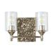 Rosdorf Park Stickland 2-Light Dimmable Vanity Light in Gray | 9 H x 13.5 W x 7 D in | Wayfair 004DAACB948842D794D6B09DF0BBC8C9