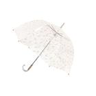 SMARTBULLE Langer Regenschirm Transparent - Glockenform; Solide; Automatische Öffnung; Durchmesser=85cm; Transparenter Griff; Damen Regenschirm; CONSTELLATION.