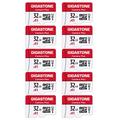 Gigastone 32GB 10-Pack Micro SD Card with 2x SD Adapter + 4x Mini-case, Camera Plus, Nintendo-Switch Compatible, High Speed 90MB/s, Full HD Video Recording, Micro SDHC UHS-I A1 Class 10