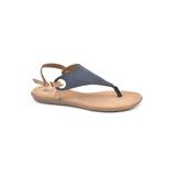 Women's London Thong Sandal by White Mountain in Navy Smooth (Size 7 1/2 M)