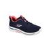 Women's The Arch Fit Lace Up Sneaker by Skechers in Navy Medium (Size 7 1/2 M)
