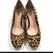 J. Crew Shoes | Jcrew Leapard Calf/Hair Block Heel Pump | Color: Brown/Tan | Size: 6.5