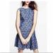 J. Crew Dresses | J.Crew Blue Palm Tree Drop Waist | Color: Blue | Size: 6