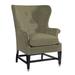 Wingback Chair - Lillian August Farrington 31" Wide Linen Wingback Chair Fabric in Gray | 44 H x 31 W x 35 D in | Wayfair LA4102C_PALM GREY