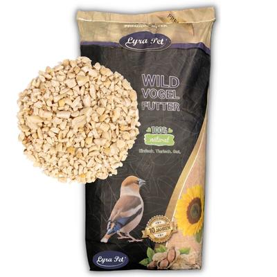 Lyra Pet - 25 kg ® Erdnusskerne weiß gehackt Neue Ernte
