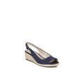 Women's Socialite Wedge Sandal by LifeStride in Navy (Size 9 M)