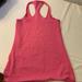 Lululemon Athletica Tops | Lululemon Pink Racer Back Tank Top M | Color: Pink | Size: M