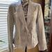 Michael Kors Jackets & Coats | Micheal Kors White Jacket With Silver Details 10 | Color: Silver/White | Size: 10