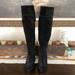 Michael Kors Shoes | Gorgeous Suede Michael Kors Knee High Boots | Color: Black/Gold | Size: 7