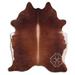 Brown 72 x 0.25 in Area Rug - Loon Peak® Natural Hair Handmade Cowhide Area Rug Cowhide | 72 W x 0.25 D in | Wayfair