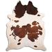 Brown 84 x 72 x 0.25 in Area Rug - Loon Peak® Natural Hair Handmade Cowhide Area Rug Cowhide | 84 H x 72 W x 0.25 D in | Wayfair