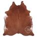 Brown 72 x 0.25 in Area Rug - Loon Peak® Natural Hair Handmade Cowhide Area Rug Cowhide | 72 W x 0.25 D in | Wayfair