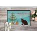The Holiday Aisle® Jacklynne Suphalak Cat Merry Christmas Indoor Or Outdoor Mat 24X36 CK4803JMAT_Wildlife Synthetics | 24 W x 36 D in | Wayfair