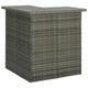 vidaXL Corner Bar Table Grey 100x50x105 cm Poly Rattan