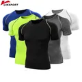 Fitness Hommes Chemises À Manches Courtes de Basket-Ball de Football Chemises Courir Sport T shirt