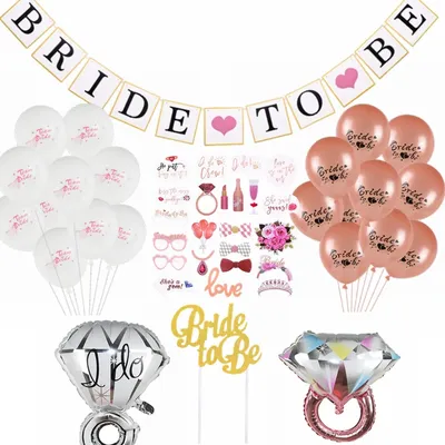 Ballons pour future mariée banderole de mariage fournitures de décoration pour enterrement de vie