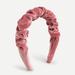 J. Crew Accessories | J. Crew Scrunchie Velvet Headband | Color: Pink | Size: Os