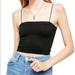 Urban Outfitters Tops | Nwot Urban Outfitters Square Tank Top With T Back | Color: Black | Size: L