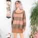 Free People Sweaters | Free People Oversized Large Weave Knit Sweater | Color: Gray/Tan | Size: S