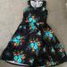 Lularoe Dresses | Lularoe Vintage Floral Amelia Dress Shipped Size Xs | Color: Black/Blue | Size: Xs